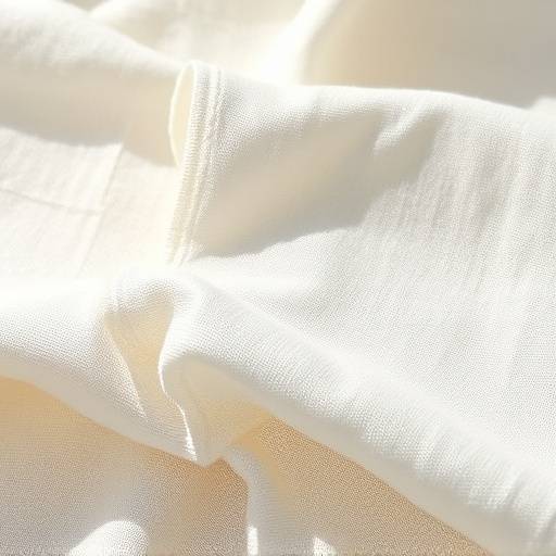 A textile swatch displaying different shades of linen and cotton for summer suiting, with a light, airy feel.